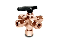 Copper Nickel 90/10 5 Way Ball Valve