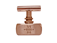 90/10 Copper Nickel Panel Mount Needle Valve