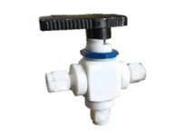 PTFE/TEFLON 3 Way Ball Valve