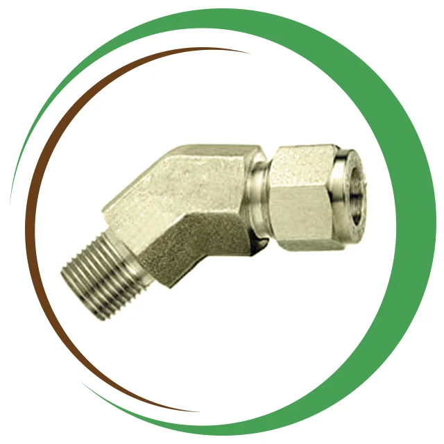 MIL-T-16420K 45 Degree Male Elbow